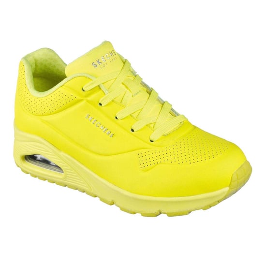 Skechers Vrouwen/dames Uno Stand On Air Trainers (Neon geel) - Image 5
