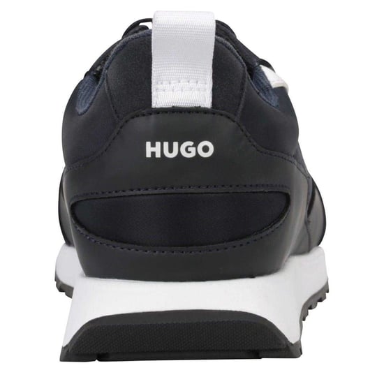 Hugo Mens Icelin Leather Trainers (Navy) - Image 2