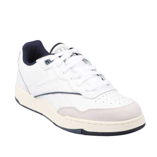 Reebok Heren BB 4000 II Leren Trainers (Wit, Marine) - Image 3