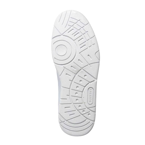 Lacoste Heren Court Cage Leren Trainers (Wit Goud) - Image 4
