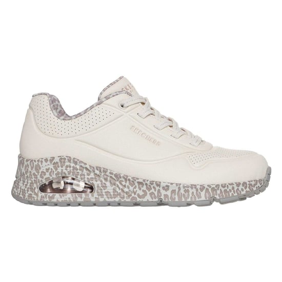 Skechers Womens/Ladies Uno Stand On Air Wedge Trainers (White) - Image 2