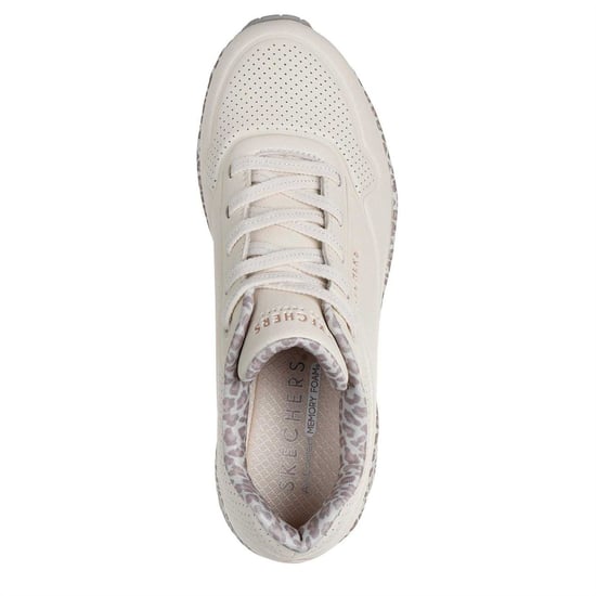 Skechers Womens/Ladies Uno Stand On Air Wedge Trainers (White) - Image 3