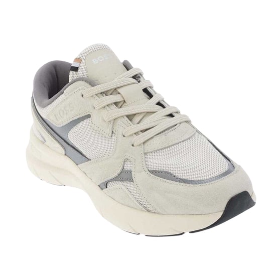 Boss Mens Owen Runn Low Cut Running Trainers (Beige) - Image 4