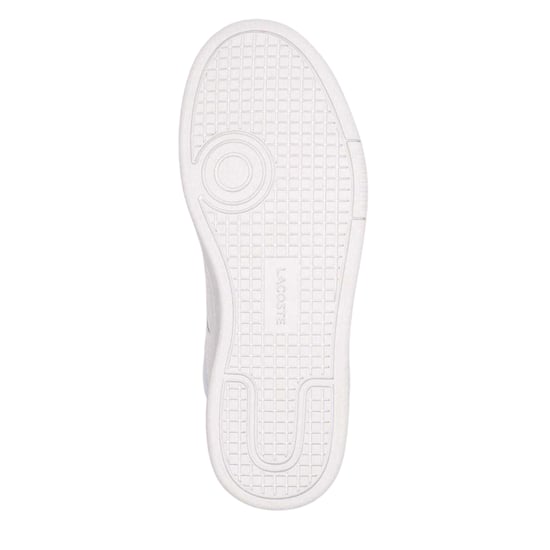 Lacoste Lederen platte sportschoenen voor dames (Wit/Goud) - Image 5