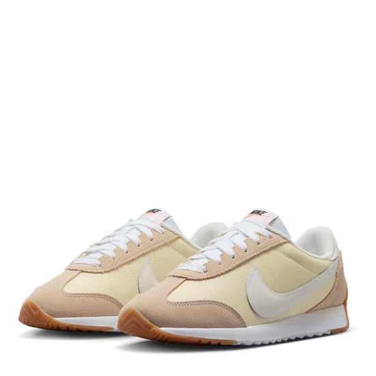 Nike Dam/Ladies Waffle Debut Suede Wedge Trainers (Off White/Gum) - Image 3