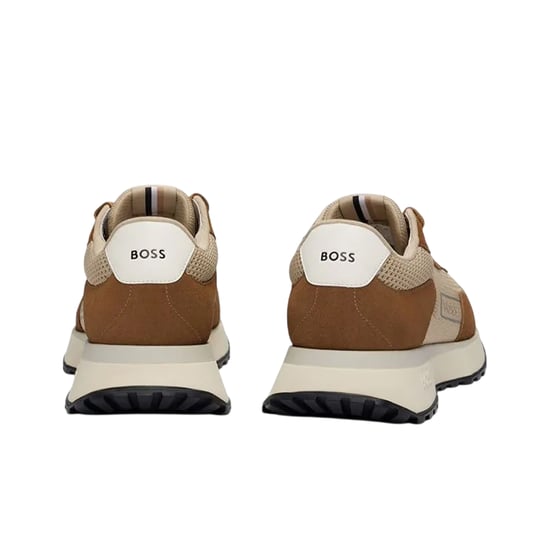 Boss Mens Jonah Suede Trainers (Brown) - Image 2