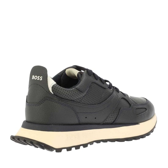 Boss Heren Jonah Run Leren Trainers (Donkerblauw) - Image 2