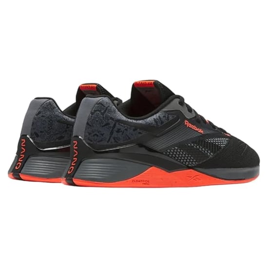 Reebok Mens Nano X4 Graphic Trainers (Black/Orange) - Image 2