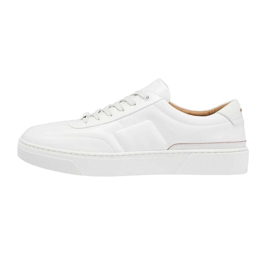 Boss Heren Gary Leren Platte Trainers (Wit) - Image 2