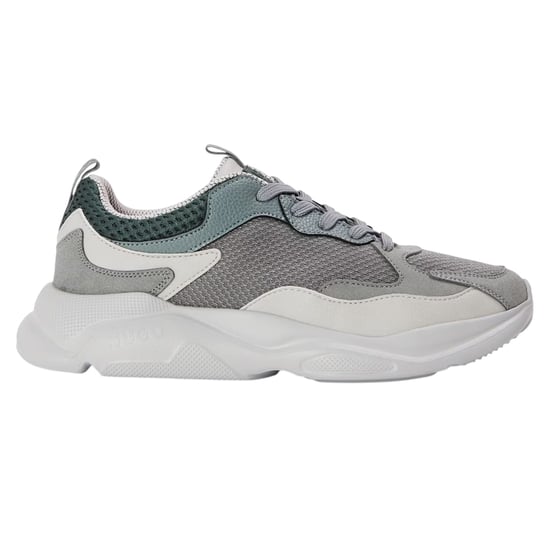 Hugo Heren Leon Mesh Trainers (Donkergrijs) - Image 1