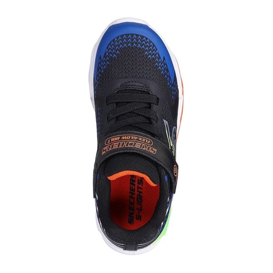 Skechers Kinderen/Kinderen S Lights Flex-Glow Bolt Trainers (Zwart Blauw) - Image 3