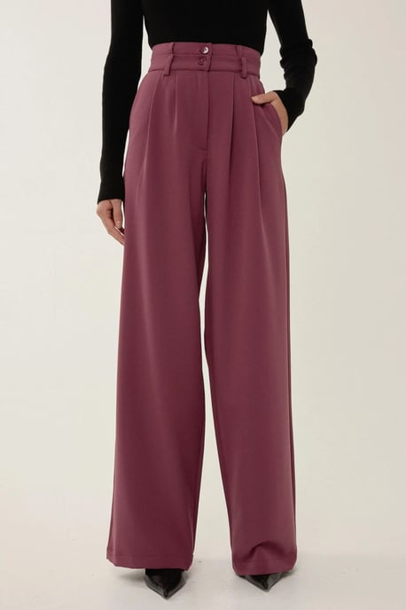 Wide Leg Double Waisted Pants - Image 2