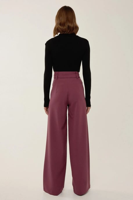 Wide Leg Double Waisted Pants - Image 4