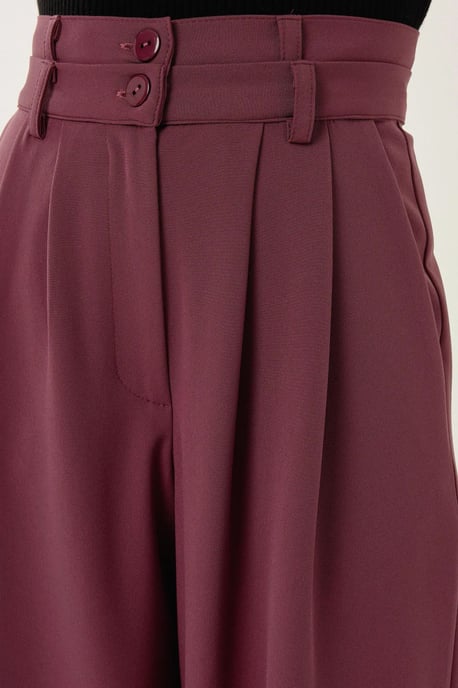 Wide Leg Double Waisted Pants - Image 5