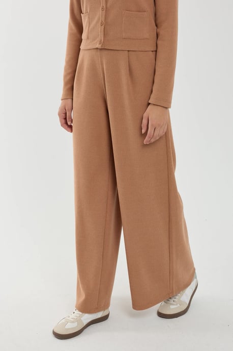 Brede Lange Broek met Elastische Taille - Image 3