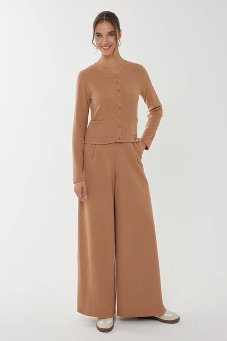 Brede Lange Broek met Elastische Taille - Image 4