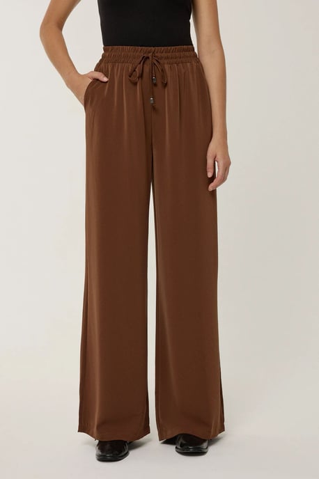 Elastische taille wijde broek - Image 2