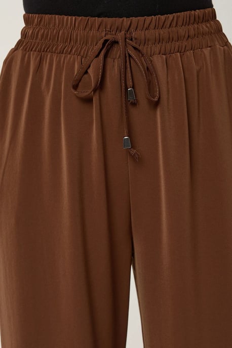Elastische taille wijde broek - Image 5