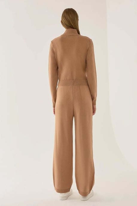 High Waist Wide Leg Knit Pants - Image 3