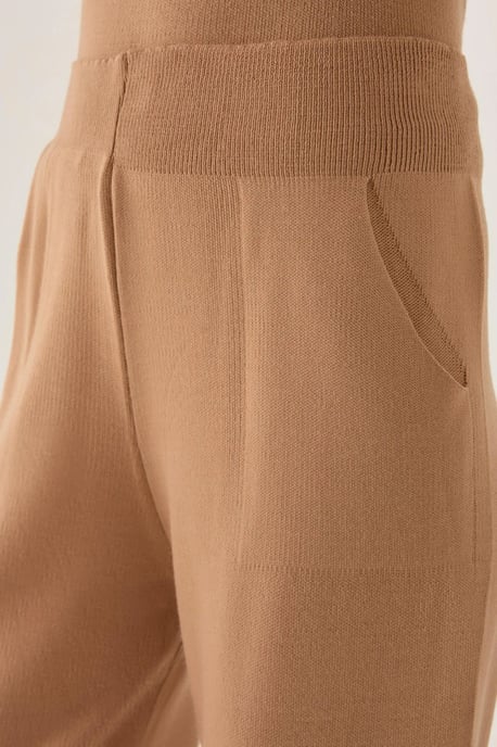 High Waist Wide Leg Knit Pants - Image 4