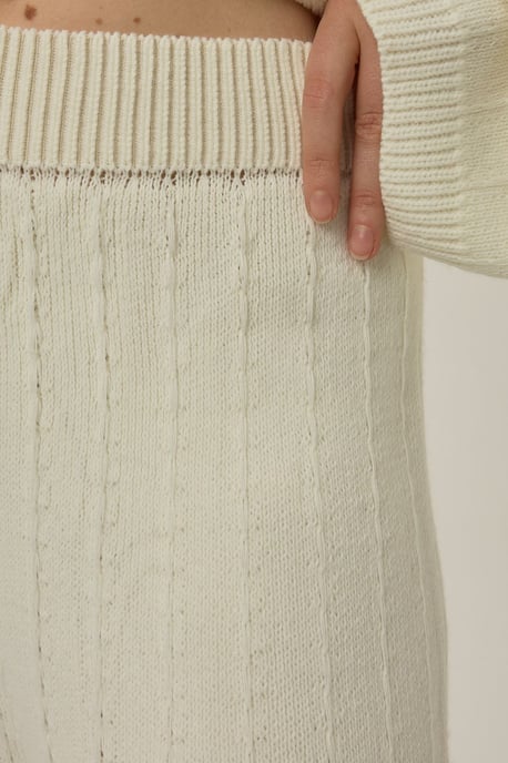 Texturerade Vida Leggings i Stickad Material - Image 4