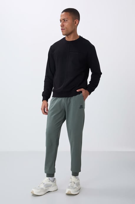 Heren Effen Fleece Joggingbroek - Image 1