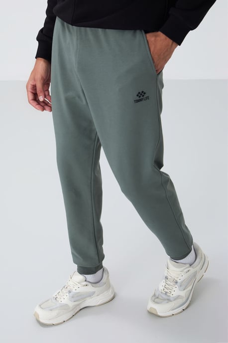 Heren Effen Fleece Joggingbroek - Image 3