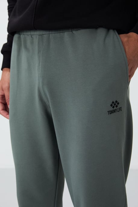 Heren Effen Fleece Joggingbroek - Image 4