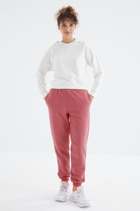 Dames Hoge Taille Fleece Joggingbroek - Image 1