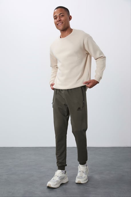 Herr Jogger Sweatpants med Dragkedjeficka - Image 2