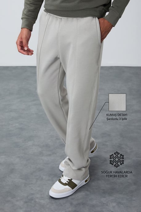 Herrar Regular Fit Bomull-Polyester Sweatpants - Image 1