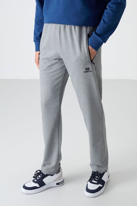 Heren Regular Fit Rechtesnit Sweaterbroek - Image 2