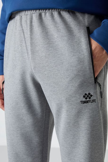 Heren Regular Fit Rechtesnit Sweaterbroek - Image 3