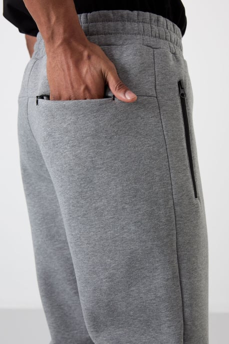 Heren Regular Fit Fleece Joggingbroek - Image 3