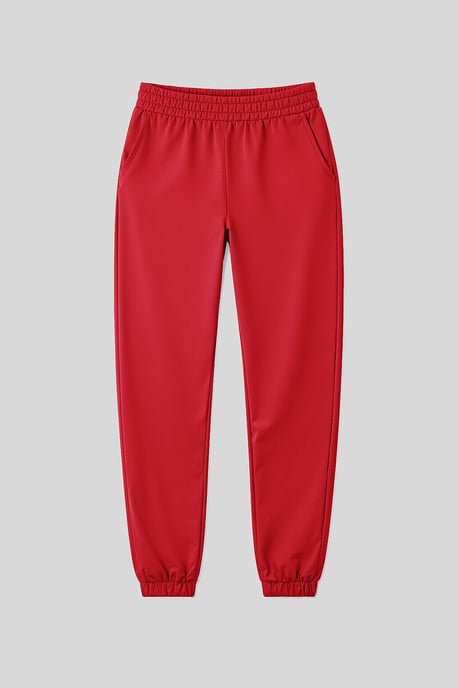 Kvinnors Högmidjade Avslappnade Fleecetights - Image 1