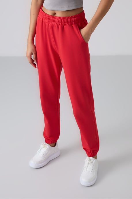 Kvinnors Högmidjade Avslappnade Fleecetights - Image 3