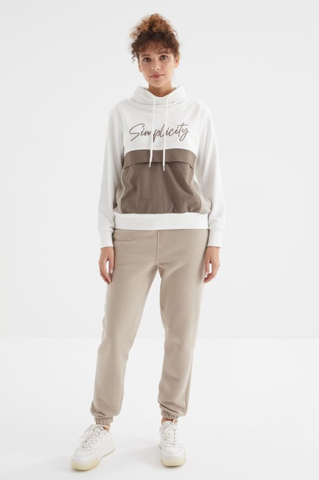 Dames High-Waist Fleece Jogger Sweatpants - Image 3