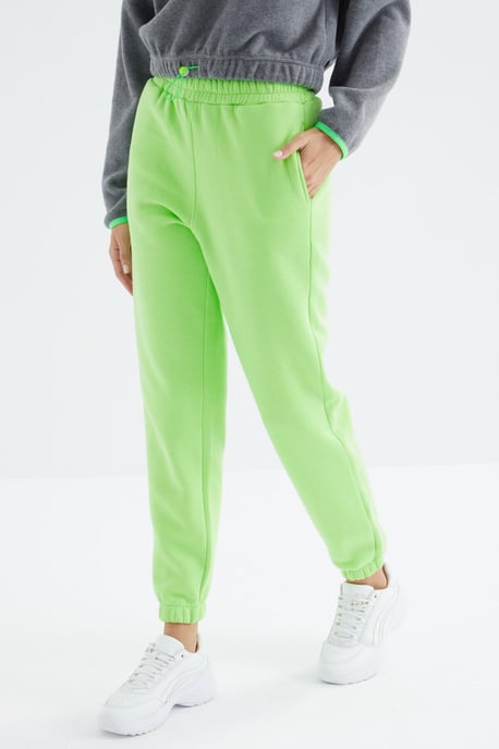 Dames Hoge Taille Fleece Joggingbroek - Image 2