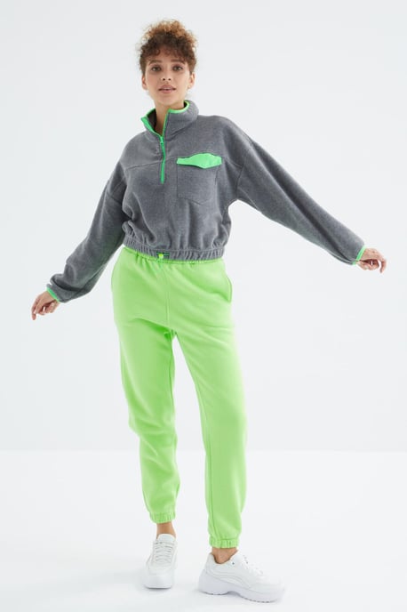 Dames Hoge Taille Fleece Joggingbroek - Image 3