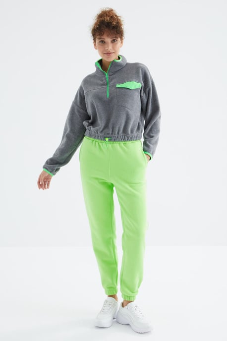 Dames Hoge Taille Fleece Joggingbroek - Image 5