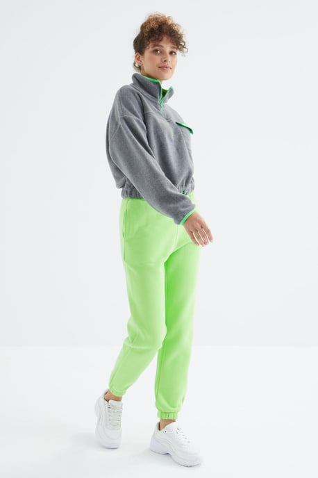 Dames Hoge Taille Fleece Joggingbroek - Image 6