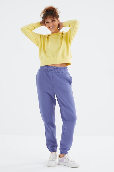 Dames Hoge Taille Fleece Joggingbroek - Image 1