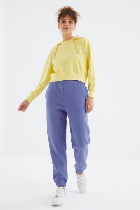 Dames Hoge Taille Fleece Joggingbroek - Image 5