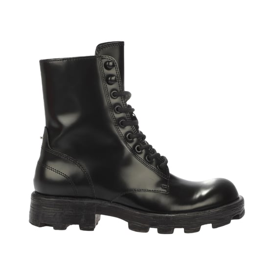 Diesel Womens/Ladies D-Hammer Leather Combat Boots (Black) - Image 1