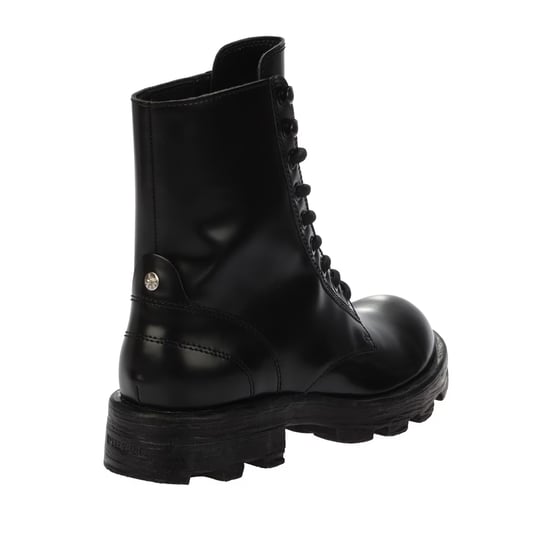 Diesel Womens/Ladies D-Hammer Leather Combat Boots (Black) - Image 2