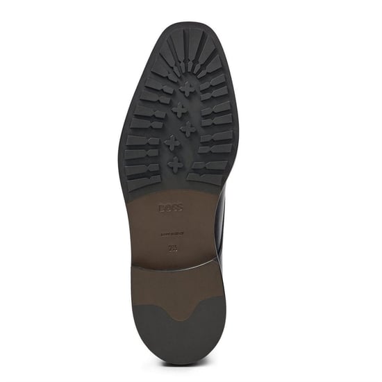 Boss Heren Leren Derby Schoenen (Zwart) - Image 3
