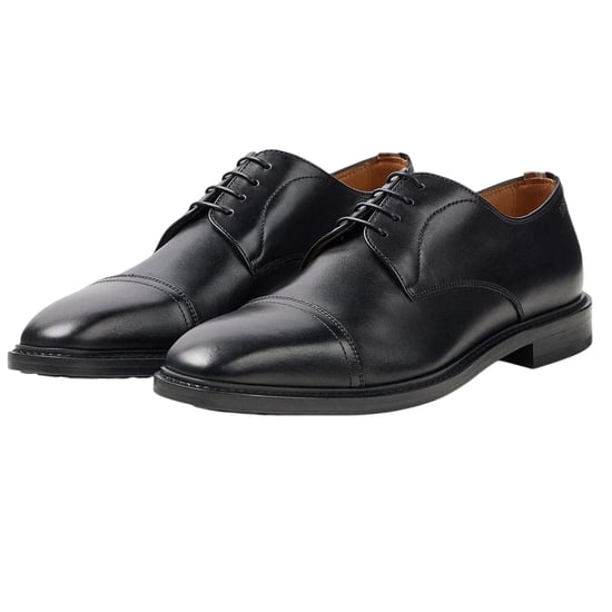 Boss Heren Leren Derby Schoenen (Zwart) - Image 4