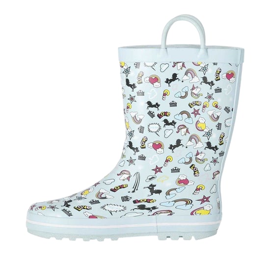 Trespass Childrens/Kids Starryton Unicorn Wellington Boots (Mint) - Image 3