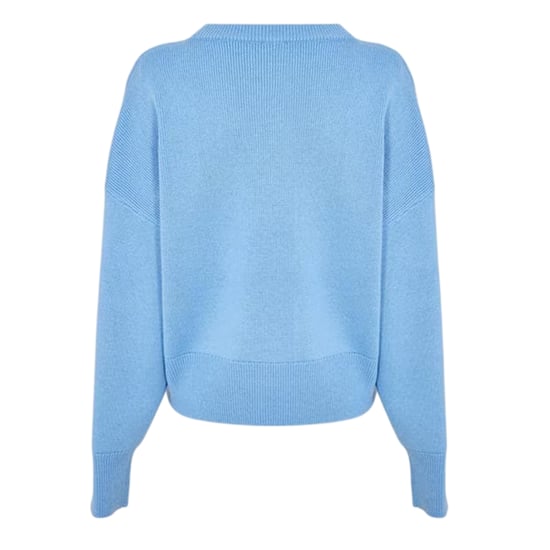 Hugo Effen Damesschouder Relaxed Fit Sweater Top (Pastelblauw) - Image 2