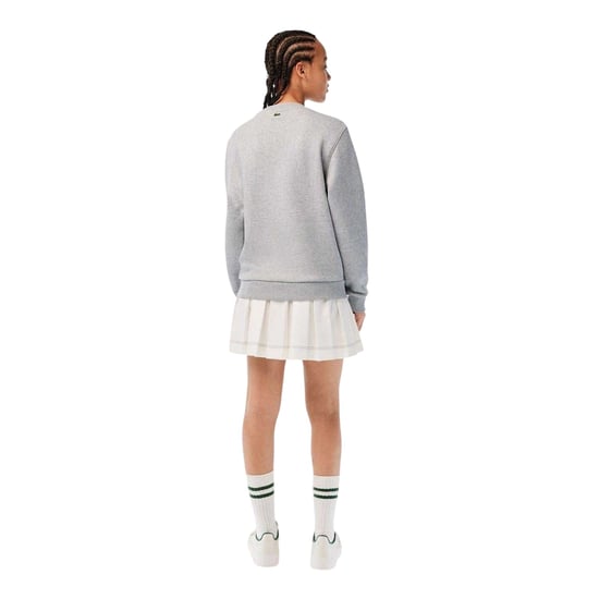Lacoste Womens/Ladies Organic Cotton Loose Fit Sweatshirt (Grey) - Image 3